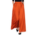 New Arrivals Ladies Orange Color Casual Wear Wide Leg Loose Women Pants